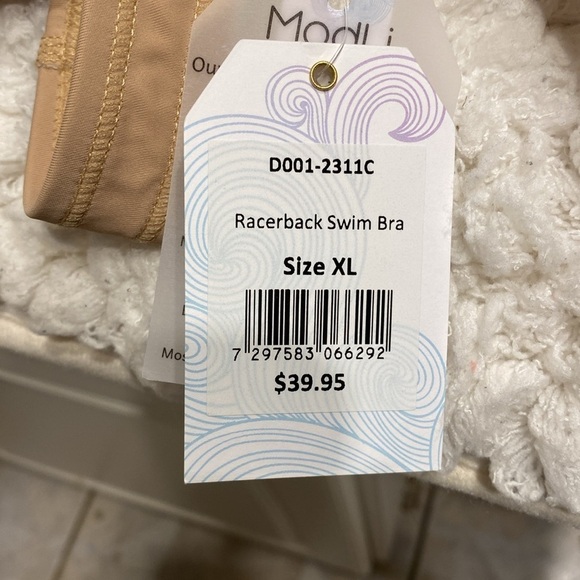 Maley solid 10 racer back swim bra size XL. NWT - Picture 4 of 5